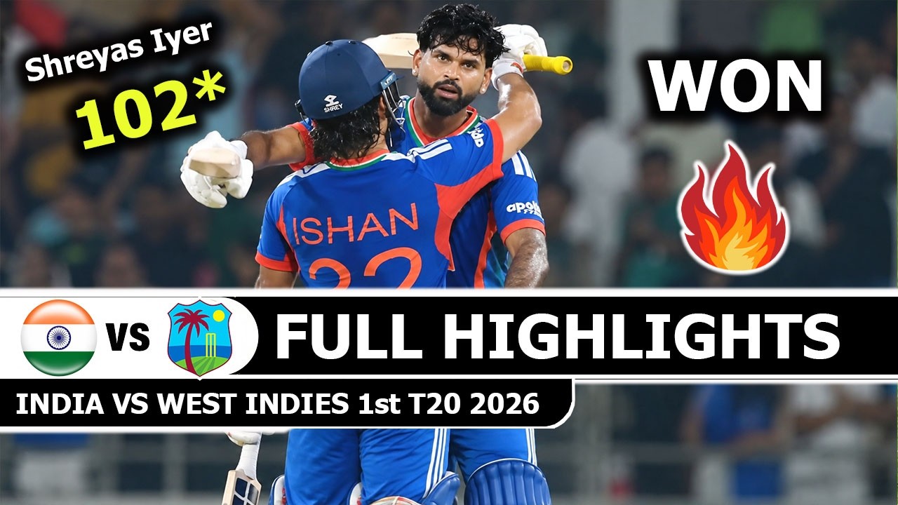 IND VS WI 1st T20 Match Full Highlights 2026 | India vs West Indies