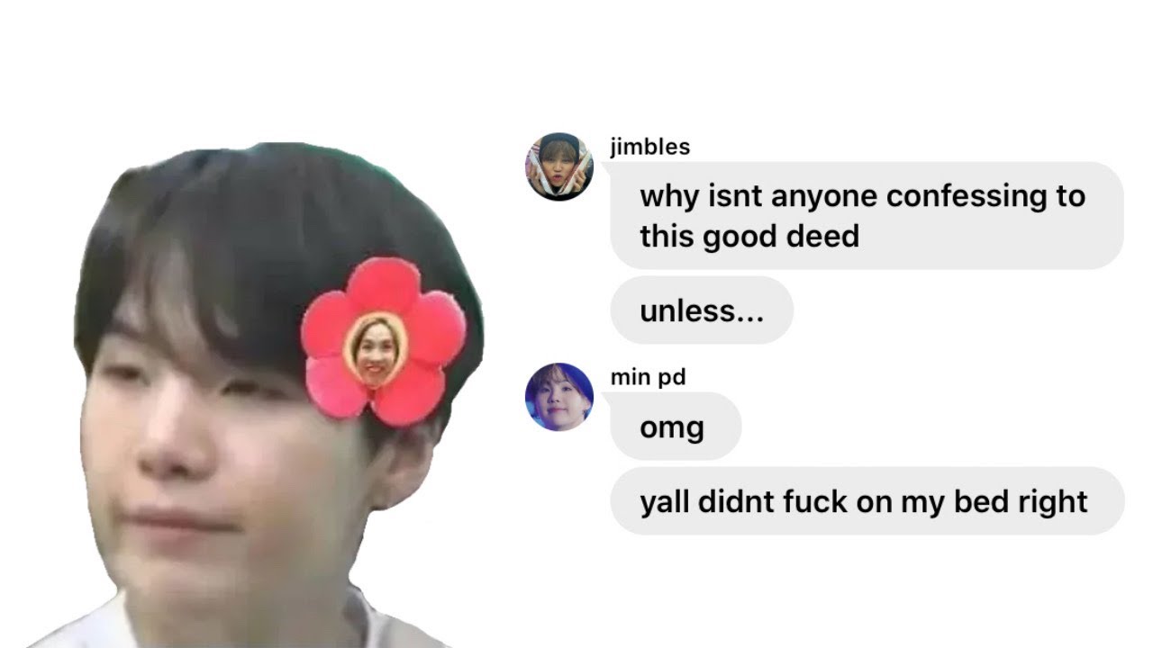 BtS tExTs- the one who changed Yoongi's sheets