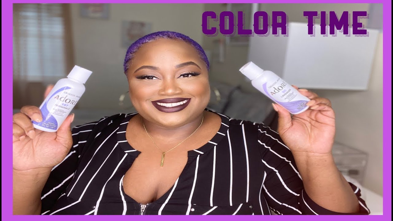 Dying my Hair Periwinkle and Lavender *Adore colors*