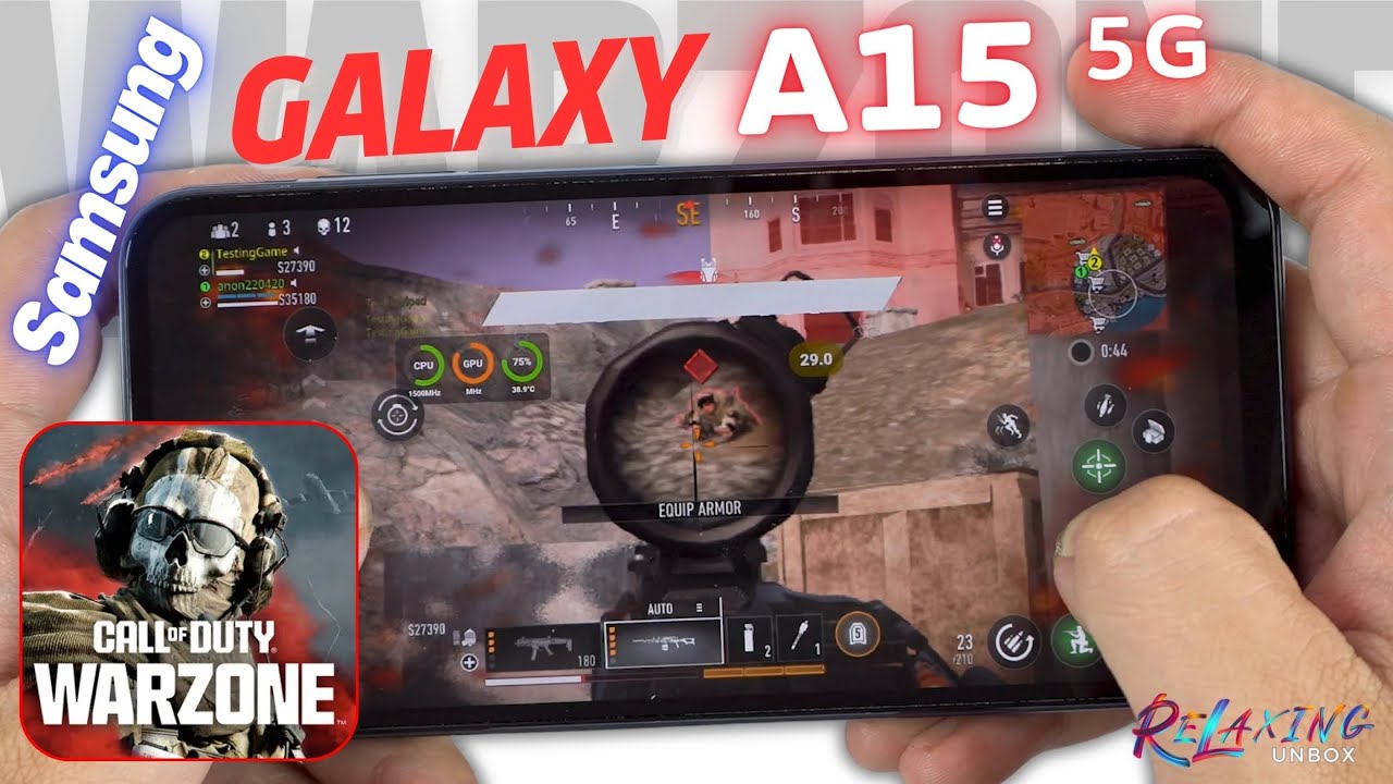 Samsung Galaxy A15 5G Call of Duty Warzone Mobile Gaming review 2024 | Battery Drain test