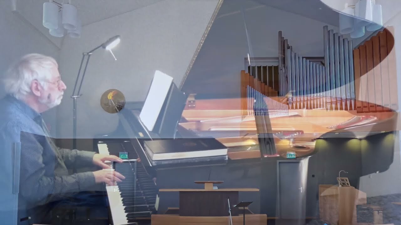 René en Frits: Aan de vleugel en het orgel in Amstelveen: