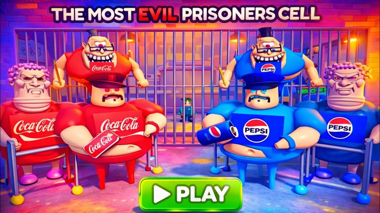 BARRY COCA COLA VS PEPSI BOSSES PRISON RUN OBBY ROBLOX GAMEPLAY WALKTHROUGH 
