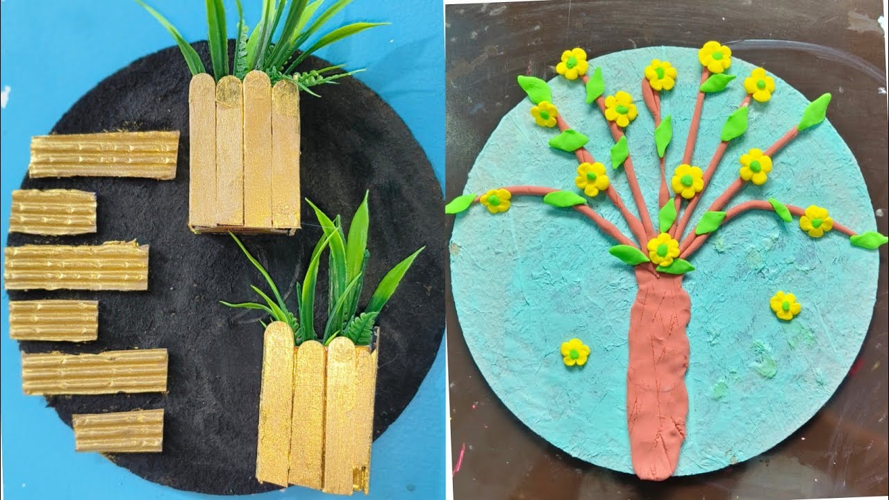 How to make unique wall decor craft ideas with cardboard|2 beautiful home decor ideas with cardboard