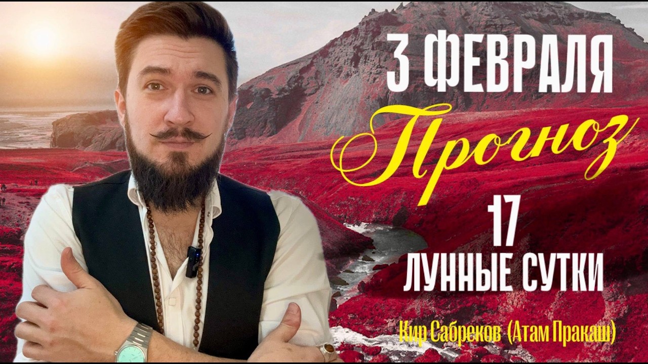 3 февраля ПРОГНОЗ — 17 лунные сутки — Джйотиш астрология Кир Сабреков 2026