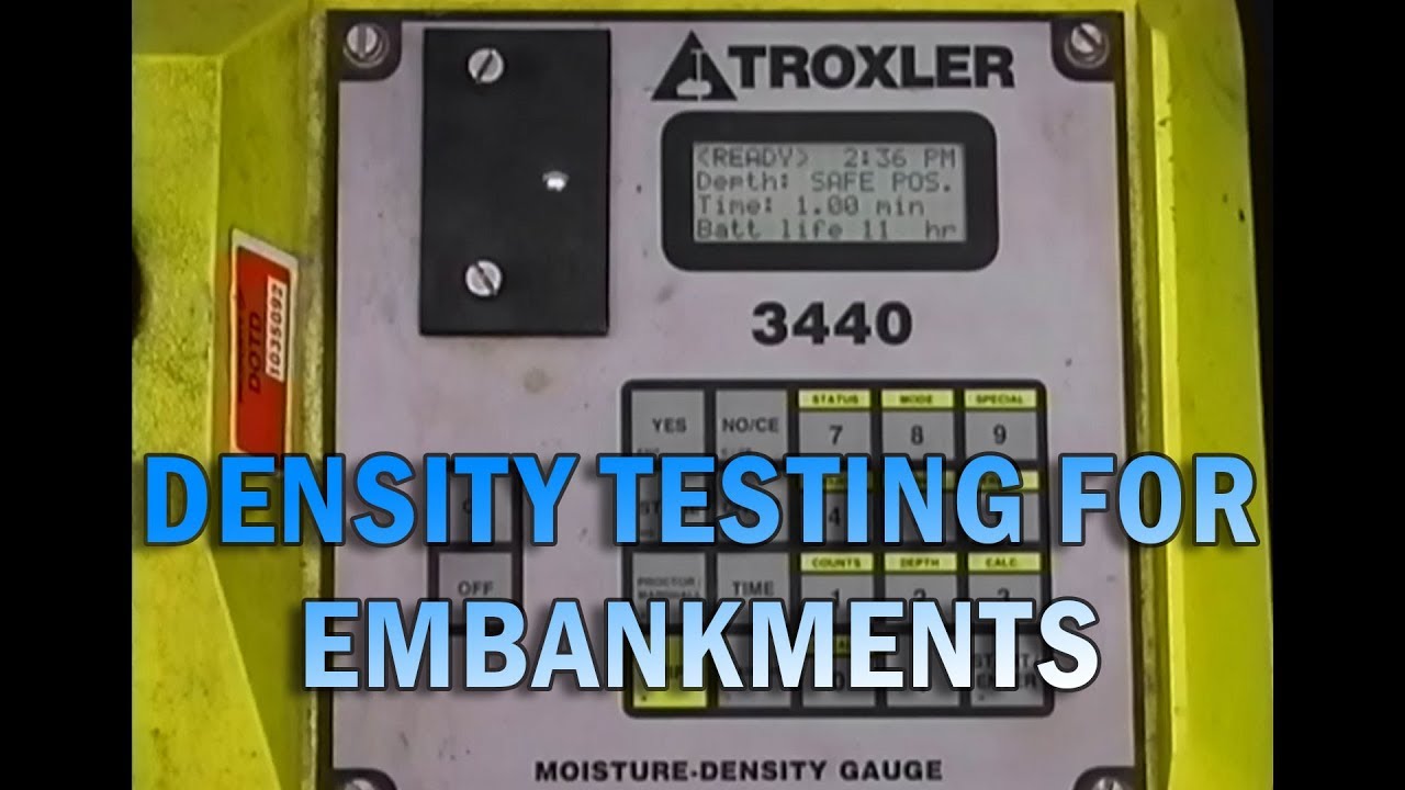Density Testing for Embankments-1999