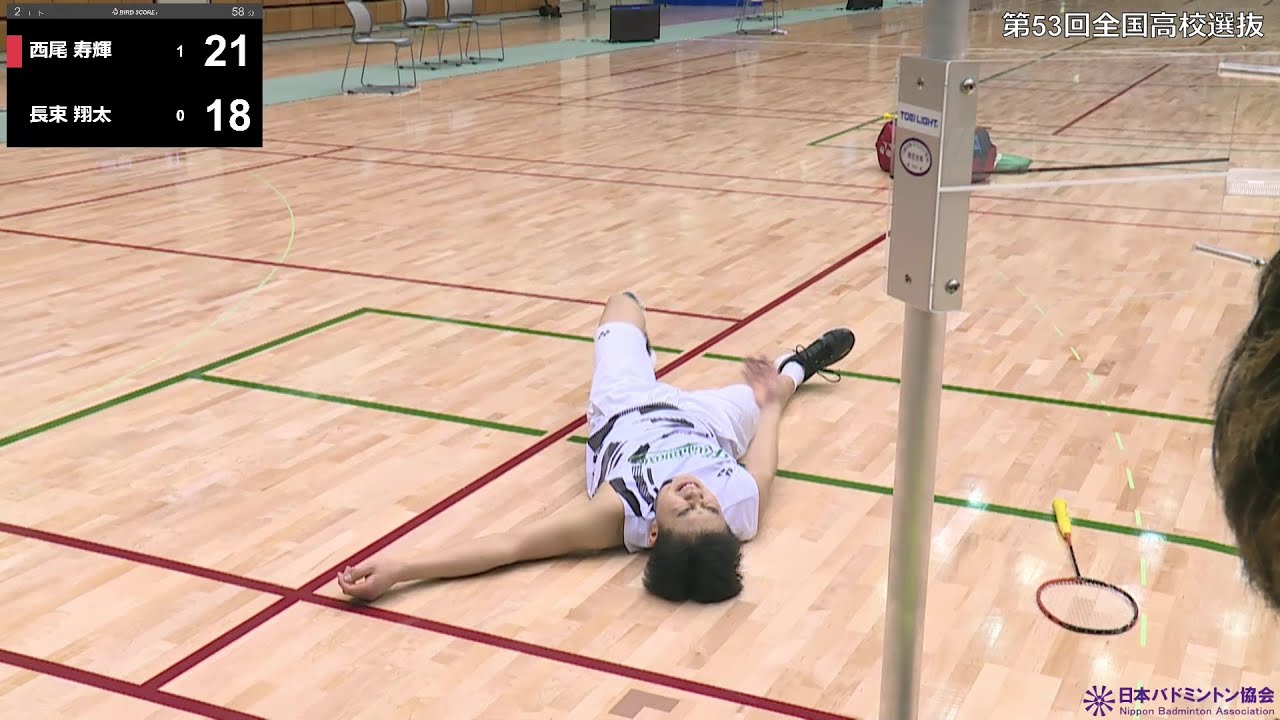 【高校選抜2025】個人対抗_男子シングルス準決勝｜西尾寿輝（東大阪大学柏原・大阪府）vs 長束翔太（比叡山・滋賀県）