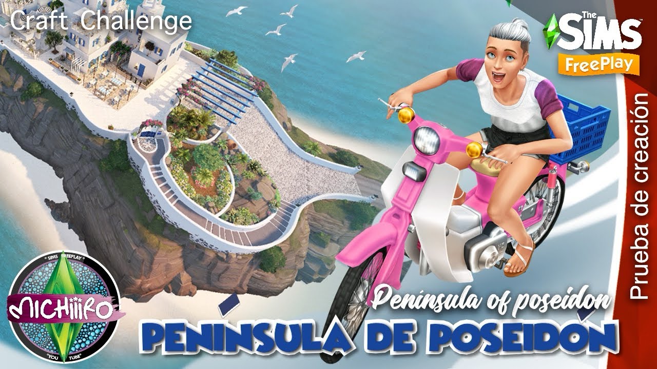 Península de Poseidón 🧜‍♂️ | Prueba de creación paso a paso y objetos a desbloquear 💙 Sims FreePlay