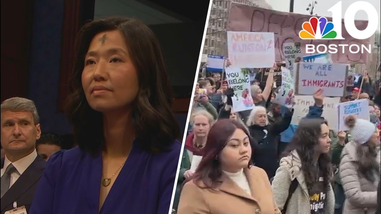 Dueling rallies on immigration in Boston as Wu testifies on Capitol Hill