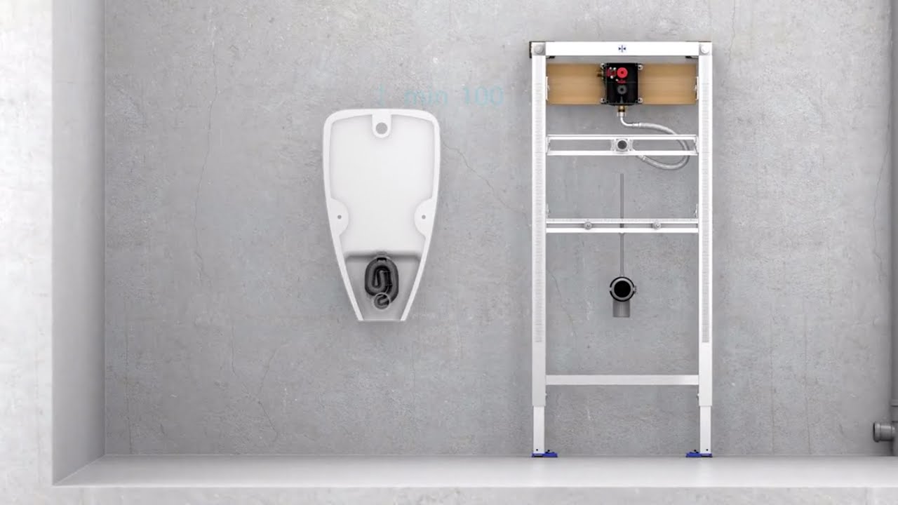 Montage CONEL VIS Urinal Element CVIS3U112
