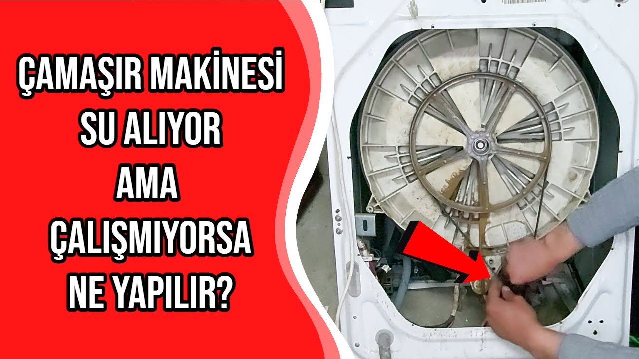 Çamaşır Makinesi Su Alıp Bekliyor - Kazan Dönmüyor - Motor Kömürü - Fırça - Nasıl Değiştirilir