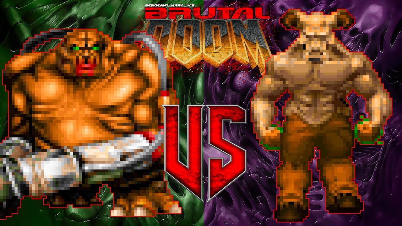 Война NPC | Манкубус против Адского Рыцаря | Brutal Doom II | Внутренние распри монстров