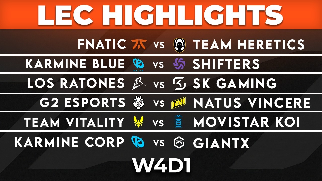 LEC Highlights ALL GAMES Week 4 Day 1 | LEC 2026 Versus by Onivia