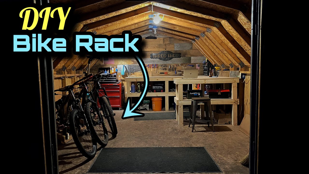 DIY Bike Rack | Building A Bike Rack For The Shed