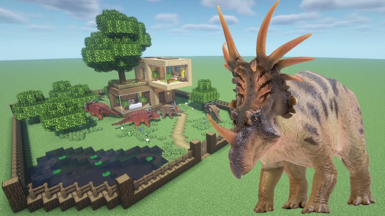How To Make a Styracosaurus Farm in Minecraft PE