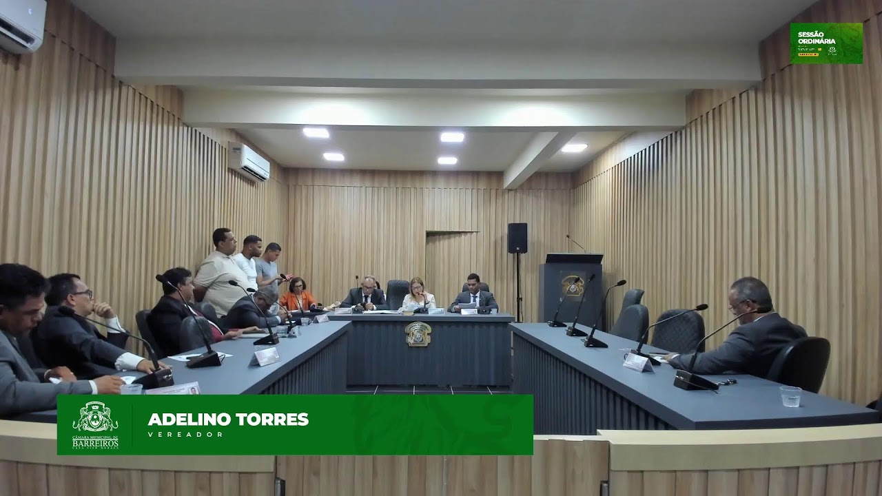 Sessão Ordinária da Câmara Municipal dos Barreiros 02-09-2025