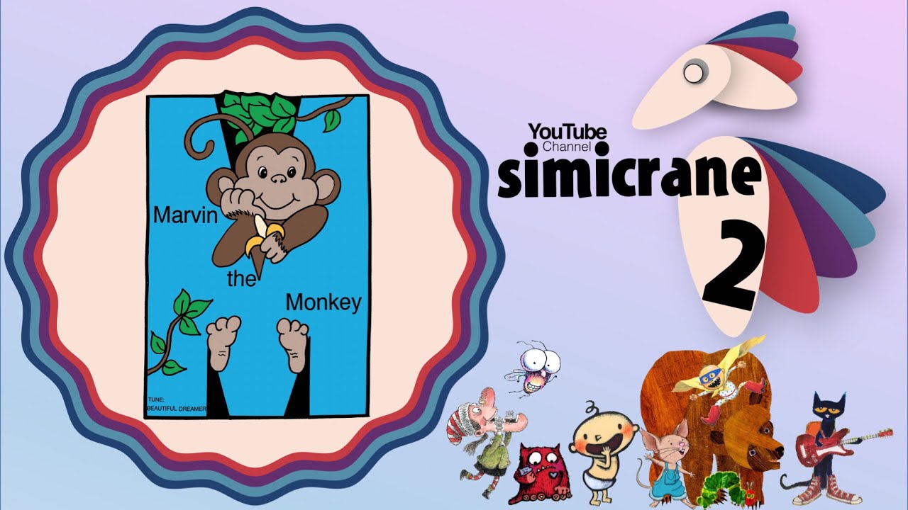 Marvin the Monkey 🐒 | Sing and Read Alphabet | simicrane 2