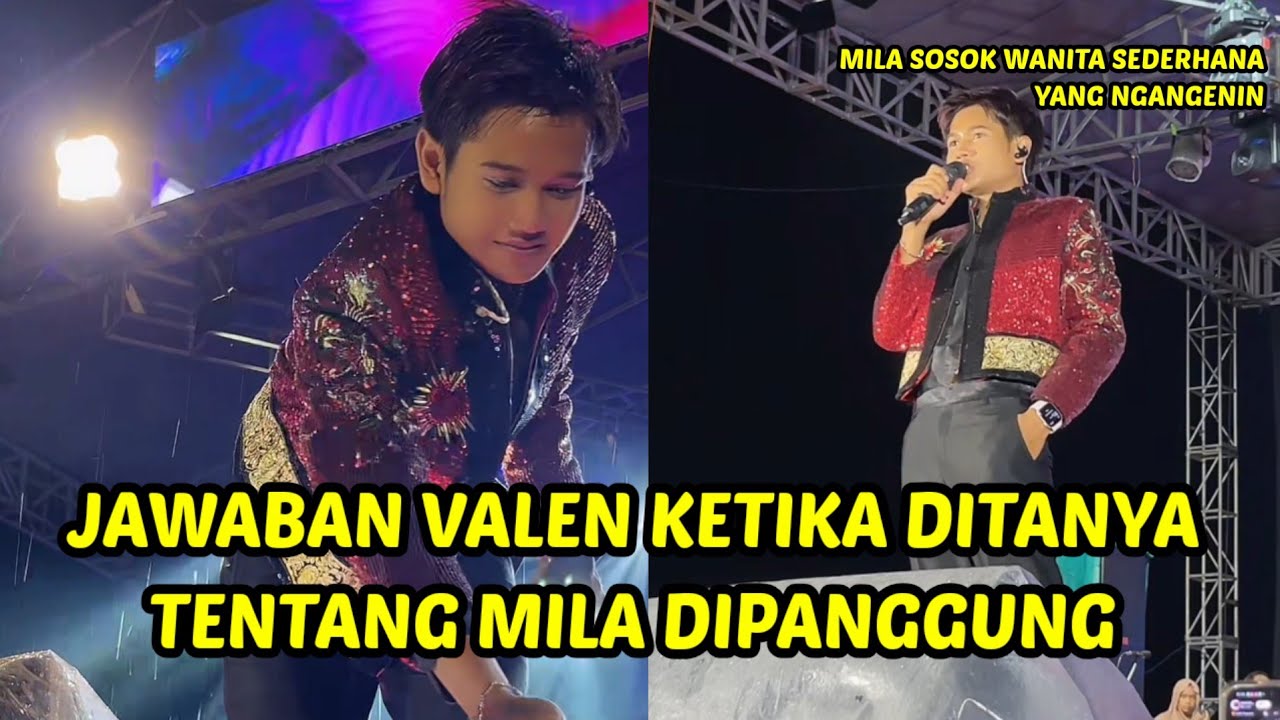 Valen sebut mila itu istrinya saat dipanggung besar