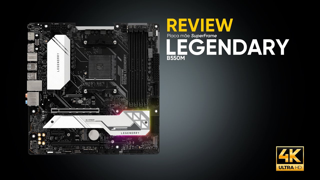 Desempenho Lend&aacute;rio? Review da Placa M&atilde;e SuperFrame B550M Legendary Series ⚡