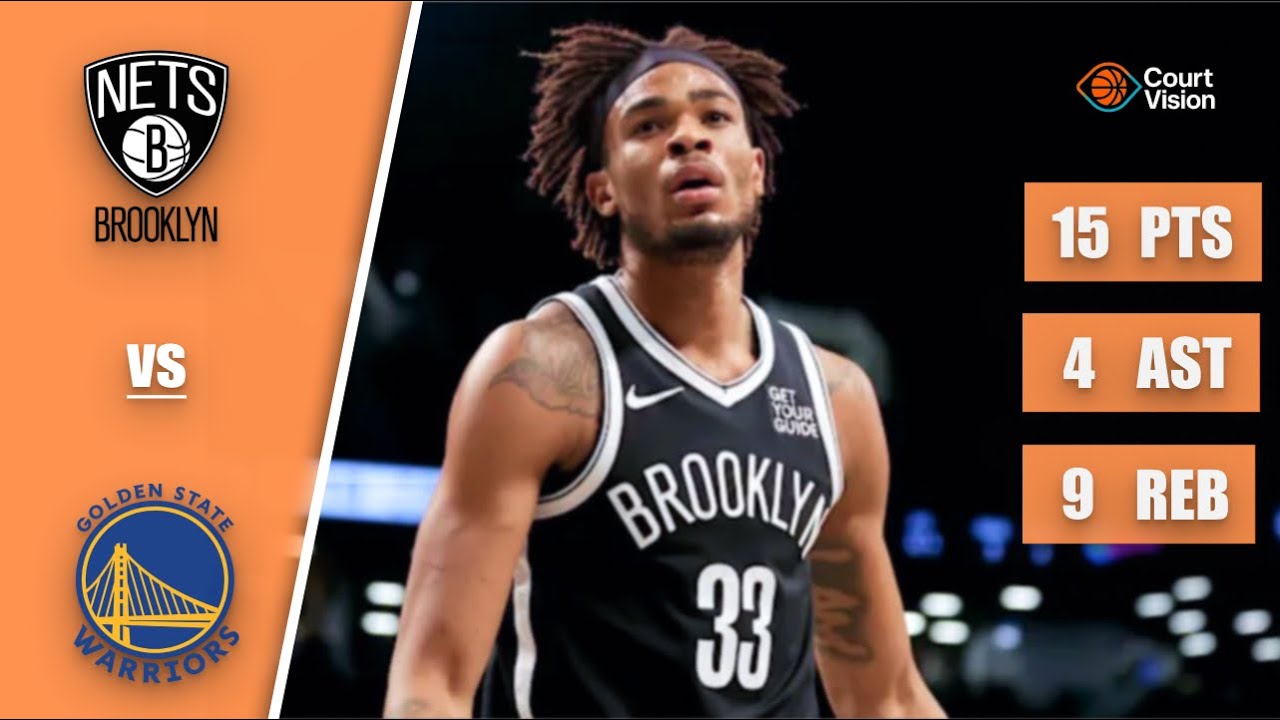 Nic Claxton - 15 Points, 3 Steals, 3 Blocks vs Warriors - 2025-26 Regular Season
