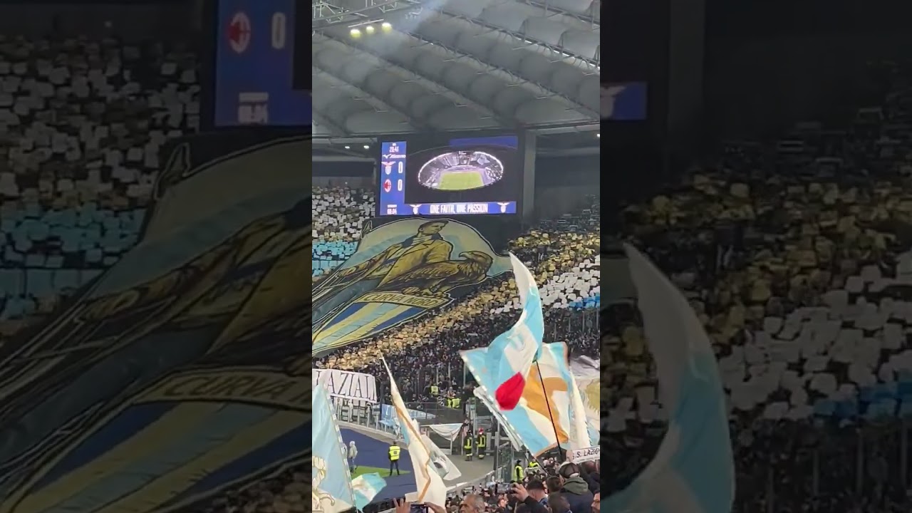 Lazio - Milan 1:0 | Curva Nord Choreo | Marzo 2026