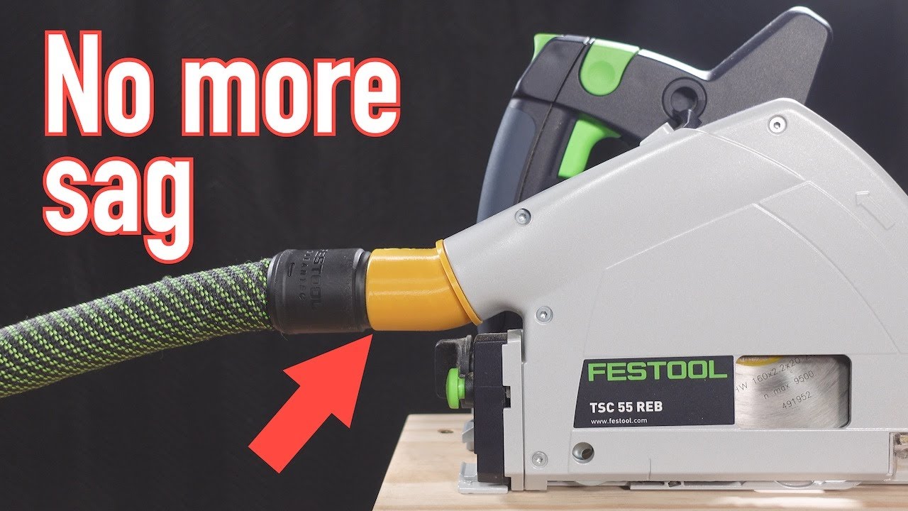 Festool track saw dust port - stop the sag!