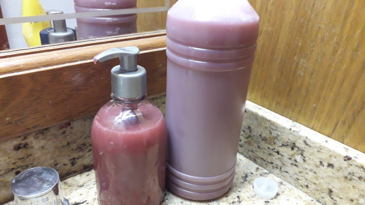 COMO FAZER CHAMPÔ DE FRUTAS VERMELHAS...OU SABONETE LÍQUIDO ‼🙌