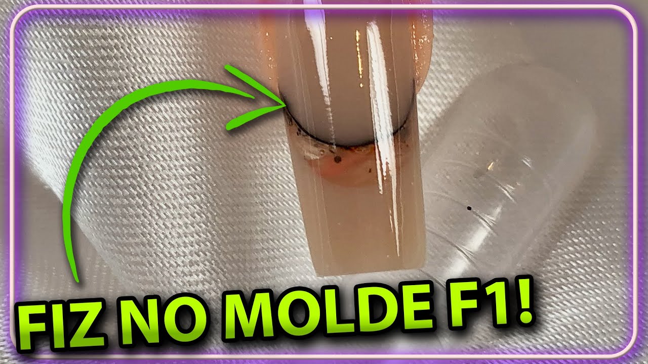 FRANCESA REVERSA 3D no Molde F1 com gel Muito SIMPLES