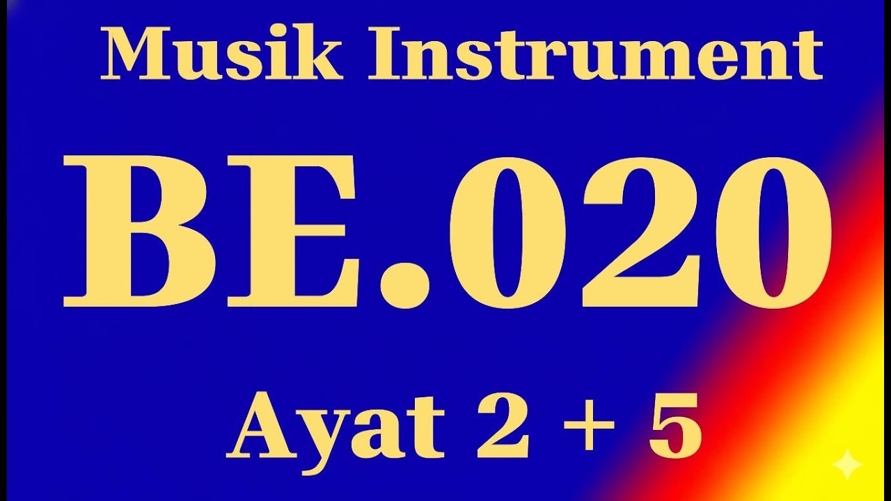 BUKU ENDE (BE) NO 20 O JESUS TUHANNAMI  (Ayat 2 + 5)