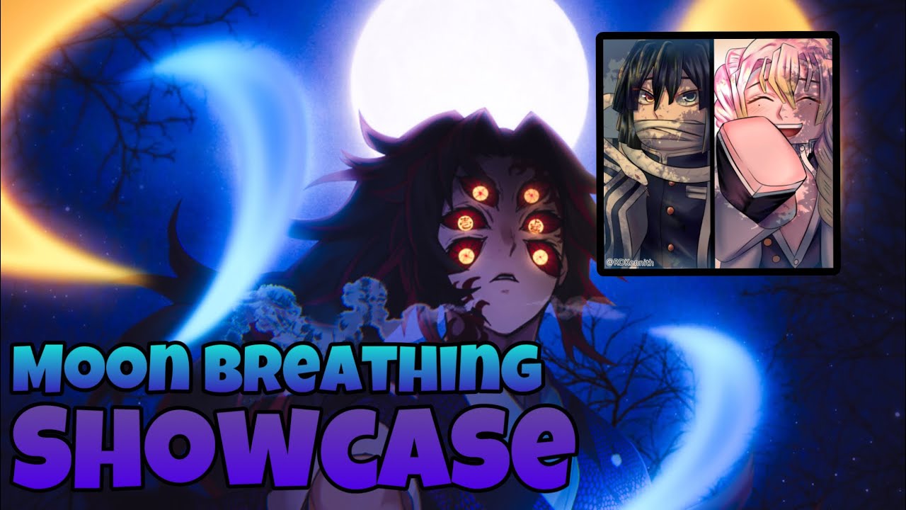 Moon Breathing Showcase and How To Use Moon Breathing (Demon Slayer Burning Ashes)