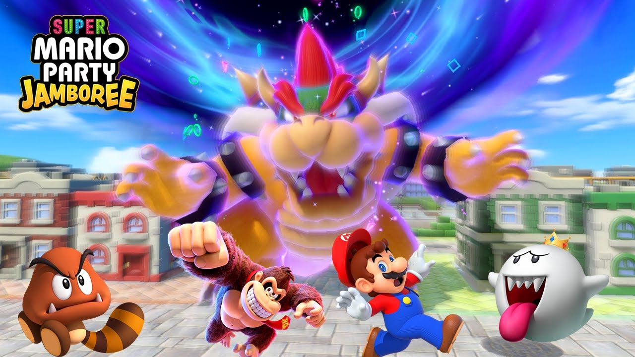 Super Mario Party Jamboree - Bowser Kaboom Squad - Mario Teams Up with His Bosses (Hard)