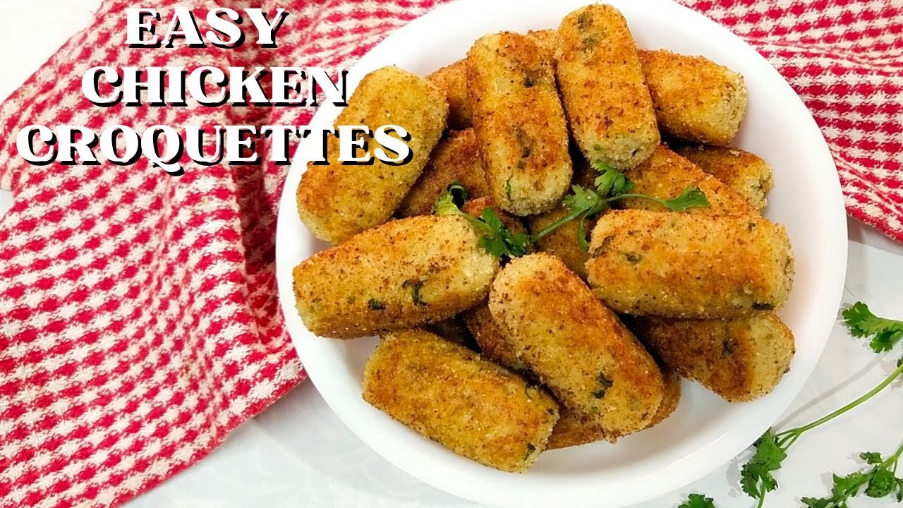 Chicken Croquettes Recipe | Chicken Appetizer | Simple & Easy Chicken Snacks | Party Snack Recipe