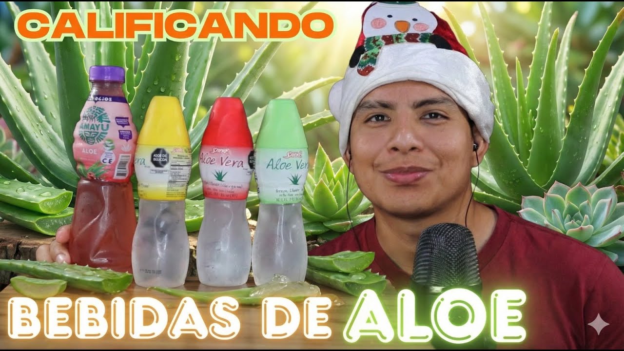 CALIFICANDO  BEBIDAS DE ALOE - ASMR