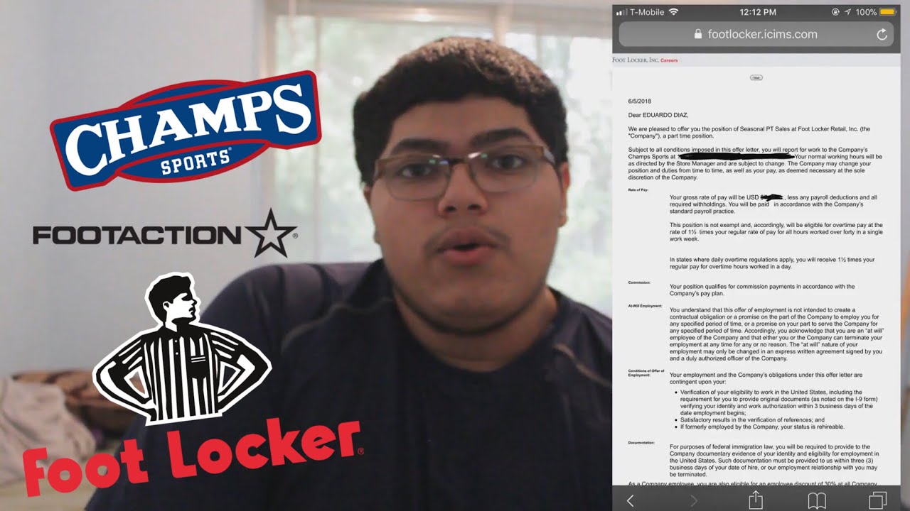 HOW TO GET HIRED AT FOOTLOCKER/CHAMPS/FOOTACTION
