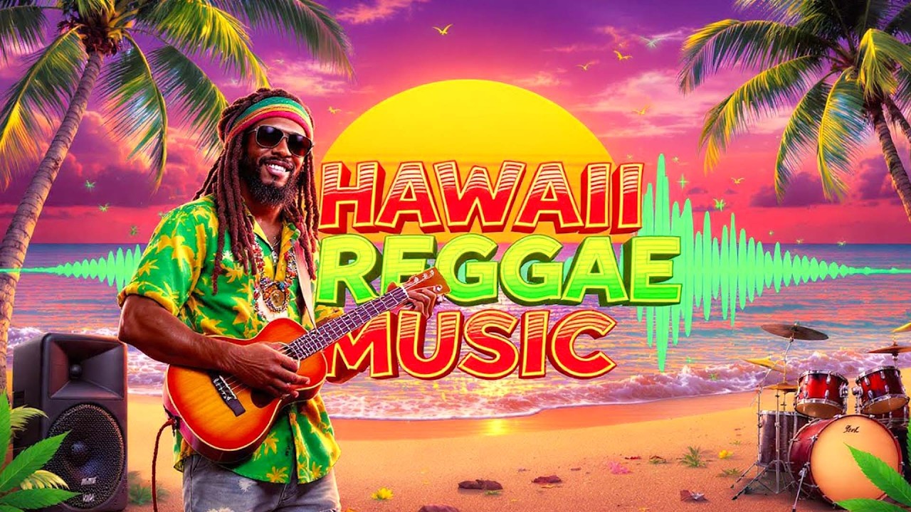 Hawaii Reggae Music 🌴 Vibrant Sunset Island Grooves for Relax & Good Vibes 🌅