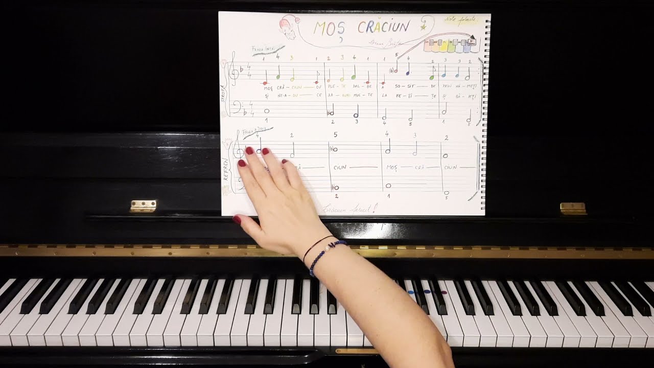Moș Crăciun - Tutorial de pian