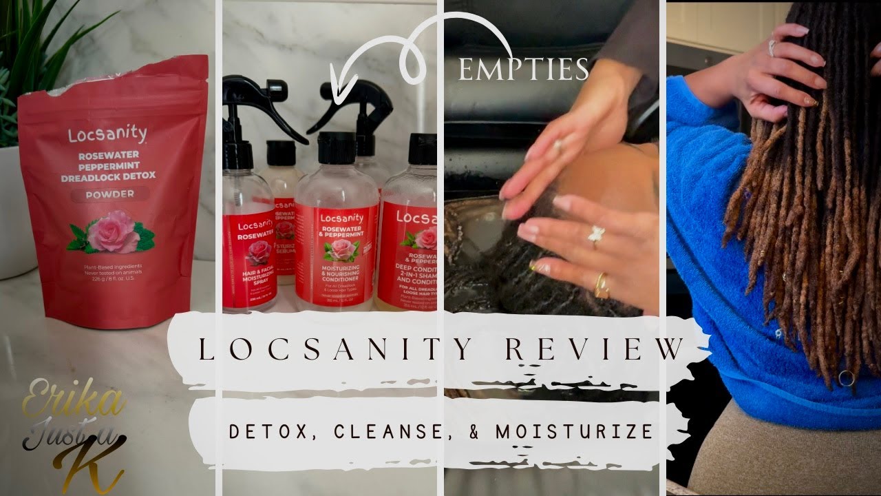 Locsanity Detox + Rosewater & Peppermint Bundle Review | Refresh Your Locs with These Essentials!