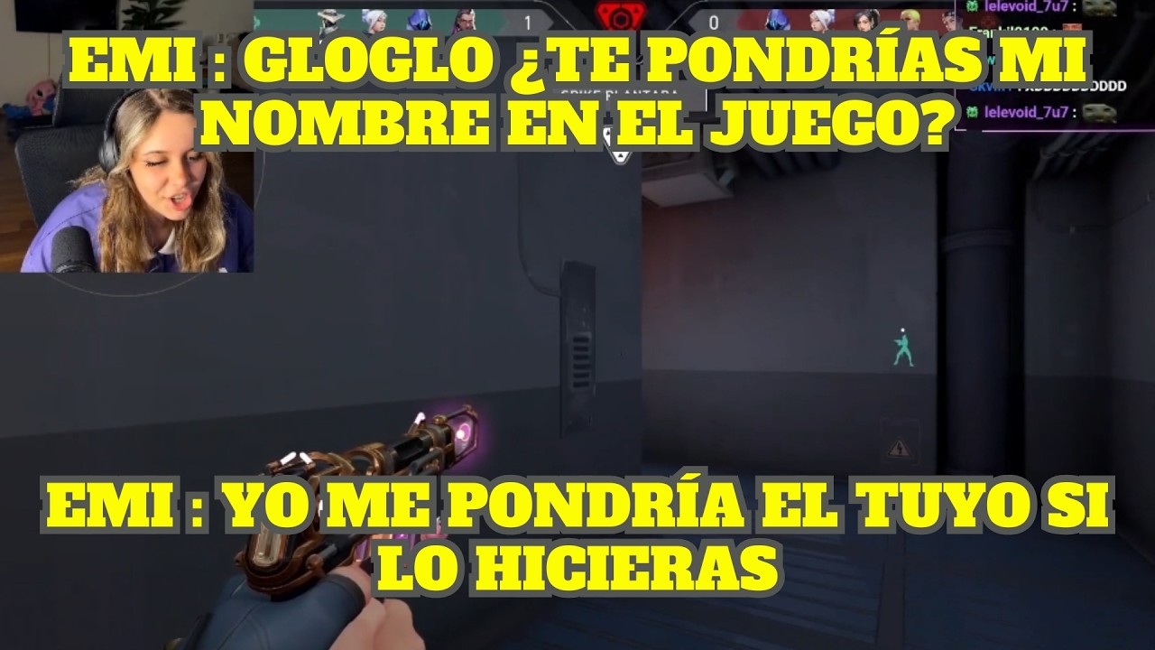 EMIKUKIS LE RECLAMA A GLOGLO POR NO QUERER PONERSE SU NOMBRE EN VALORANT