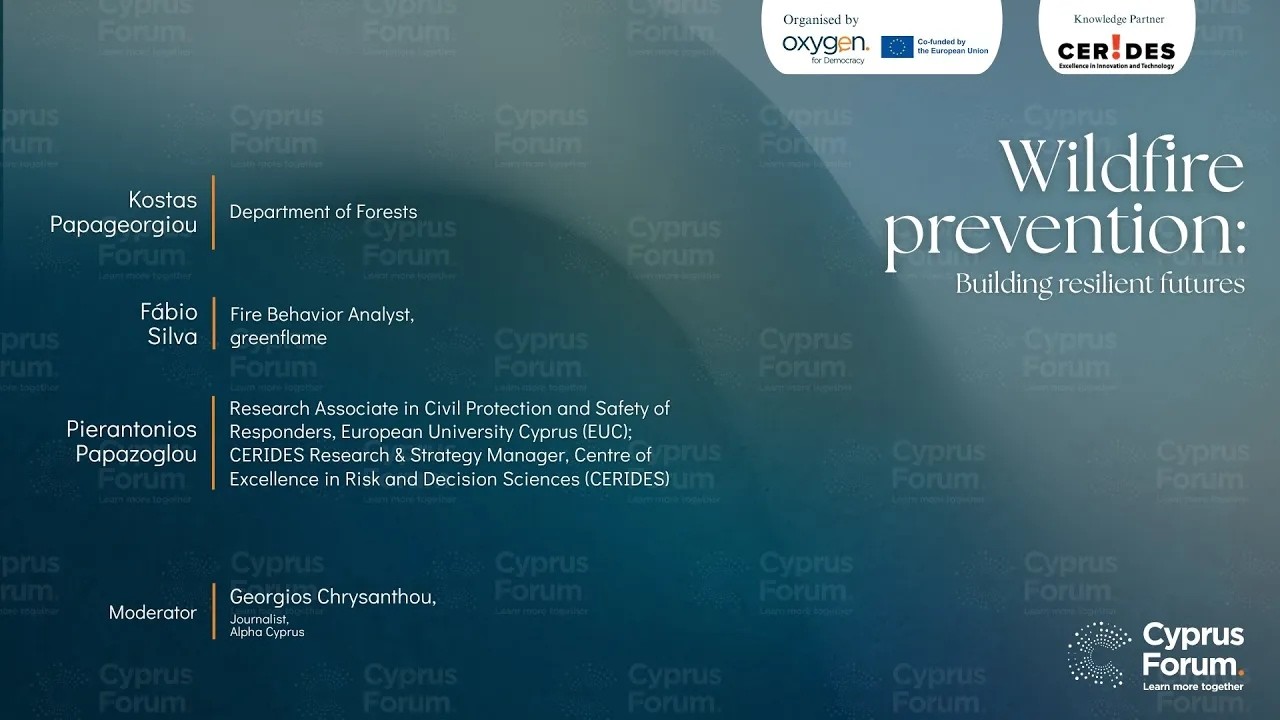 Cyprus Forum 2025 | Wildfire Prevention: Building resilient futures