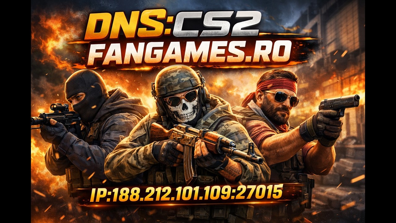 NE JUCAM CS2 PE SERVERUL: CS2.FANGAMES.RO ! SKINS / AGENTS