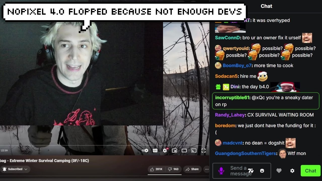 xQc Explains why NoPixel 4.0 Flopped