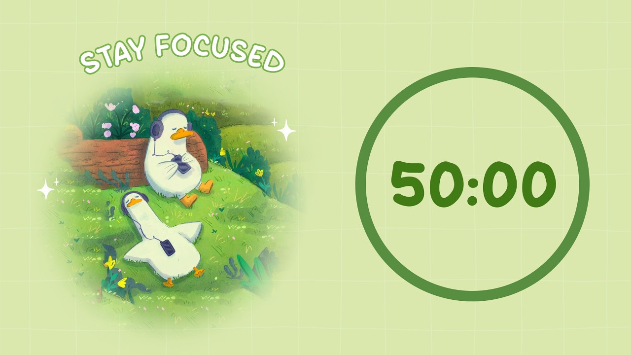 🌿 Study with Me | Relaxing in Nature | 50/10 Timer | Chill Lo-fi 🎶 | 4 Hour Focus Session