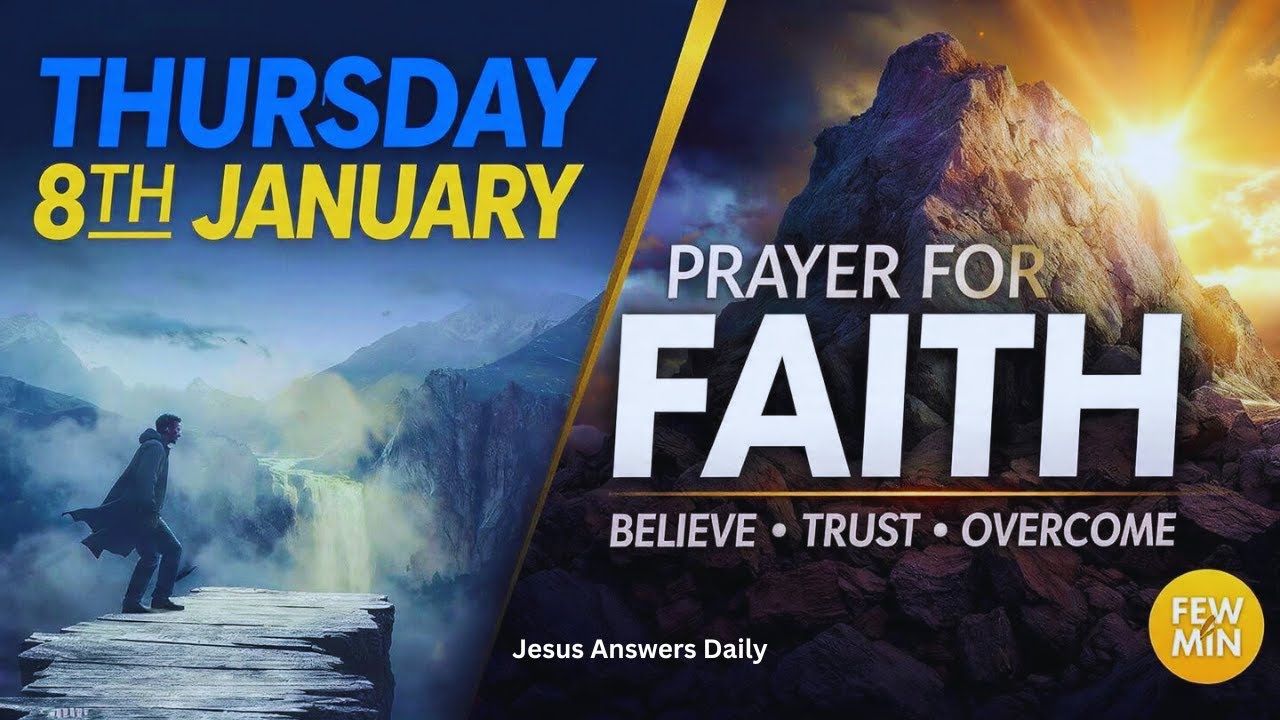 Thursday 8th January - PRAYER FOR FAITH | Believe * Trust * Overcome