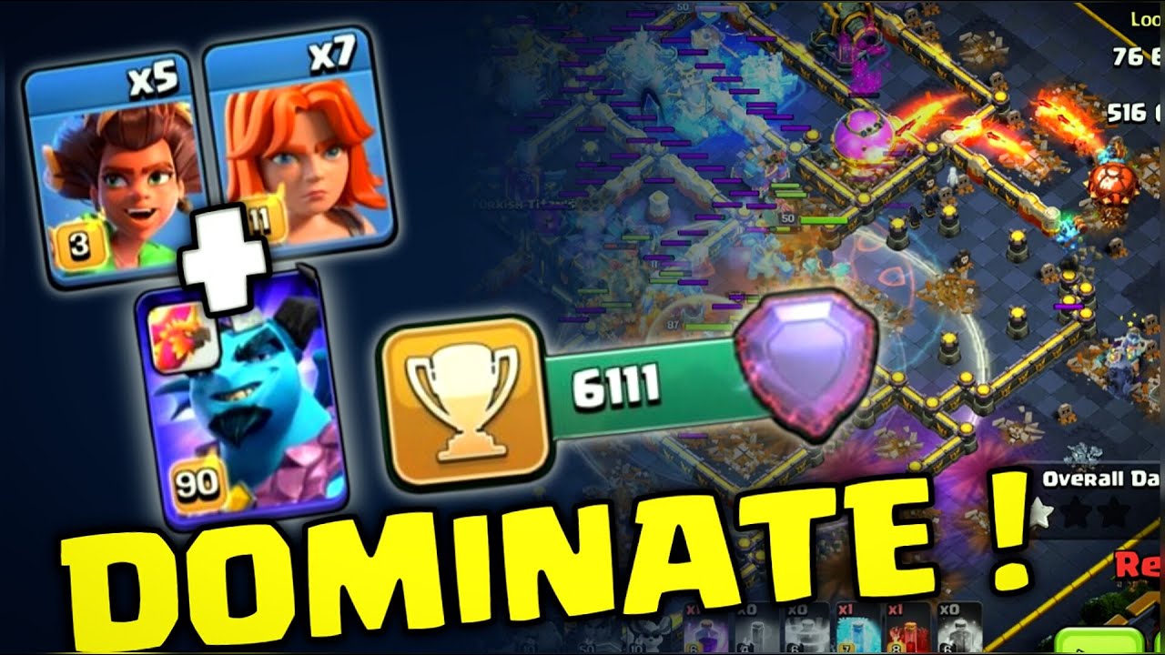 High LEGEND LEAGUE Attack | with Root Rider valkyrie with minions princes th17 attack strategy | coc