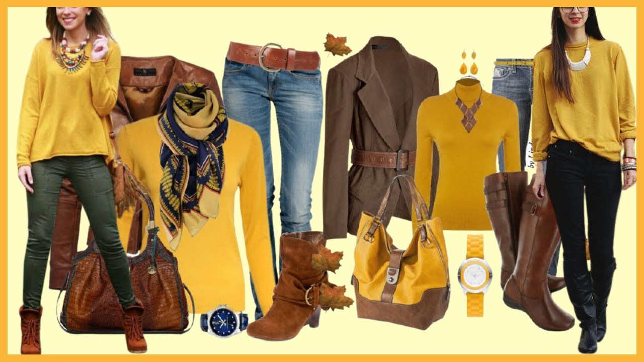 LOOKS Y OUTFITS CON COLORES DE MODA OTOÑO INVIERNO 2021 2022 COMBINACIONES DE ROPA DE MODA OTOÑO