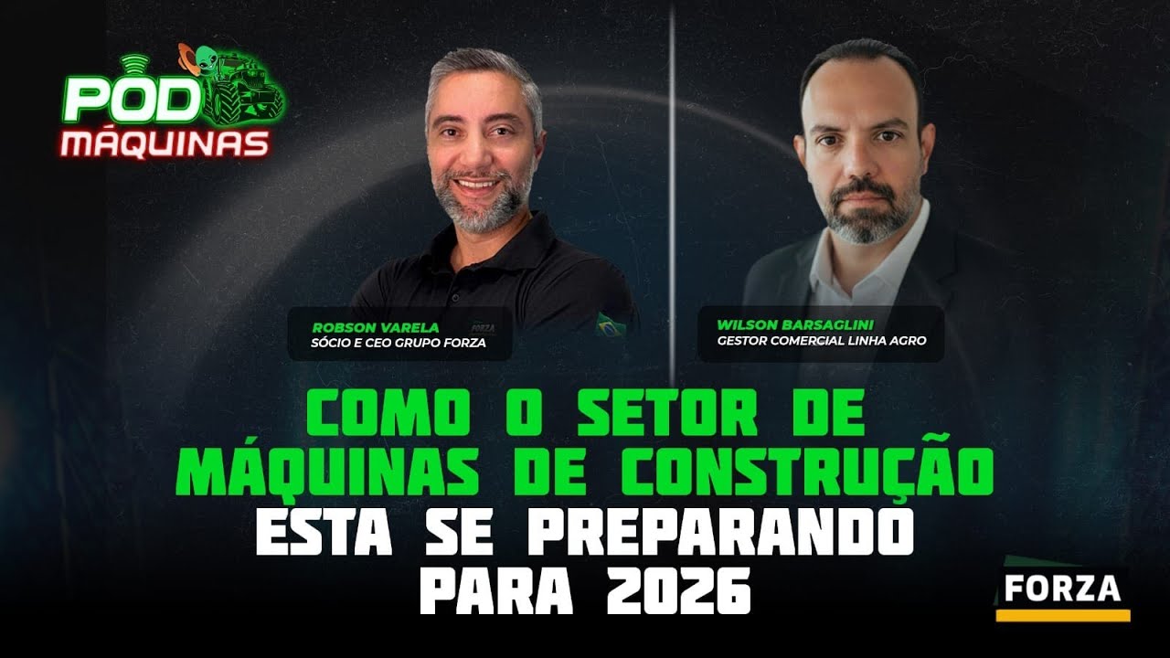 Máquinas de Construção 2026: como a Forza vê o futuro do setor no Brasil