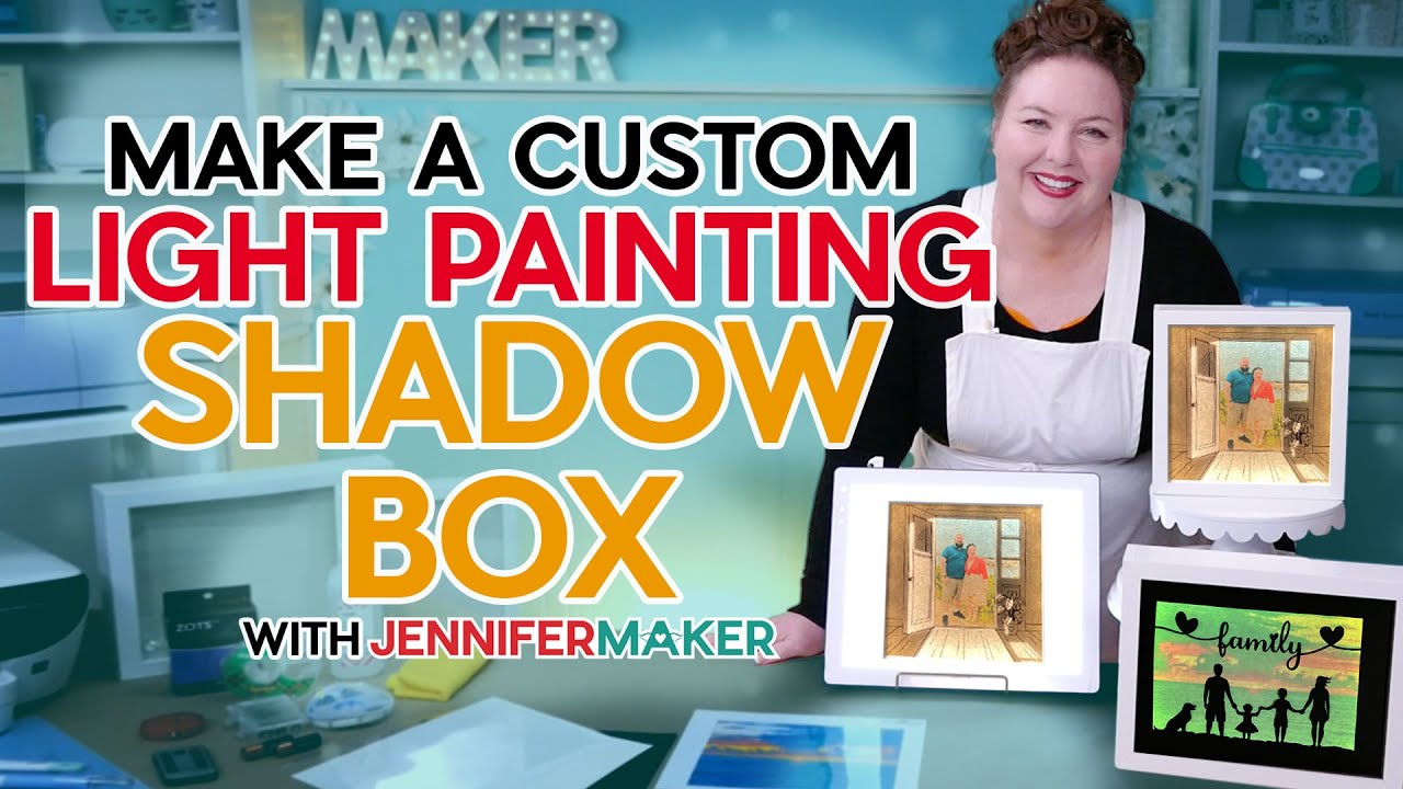 How To Make A Light Painting Shadow Box Picture Frame For Your Photos!