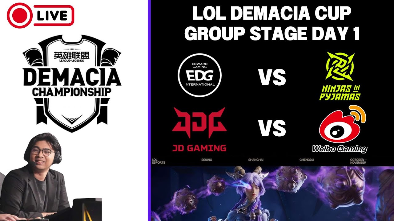 ดูฟอร์มทีมจีนชุดใหม่ LoL Demacia Cup | EDG vs NIP | JDG vs WBG | !tengu !donate !เติมเกม