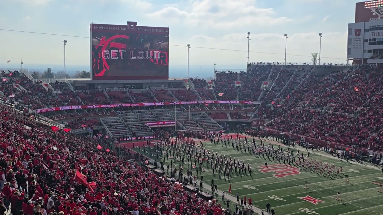 Utah Football 2025 - Team Entrance Kansas St. Game