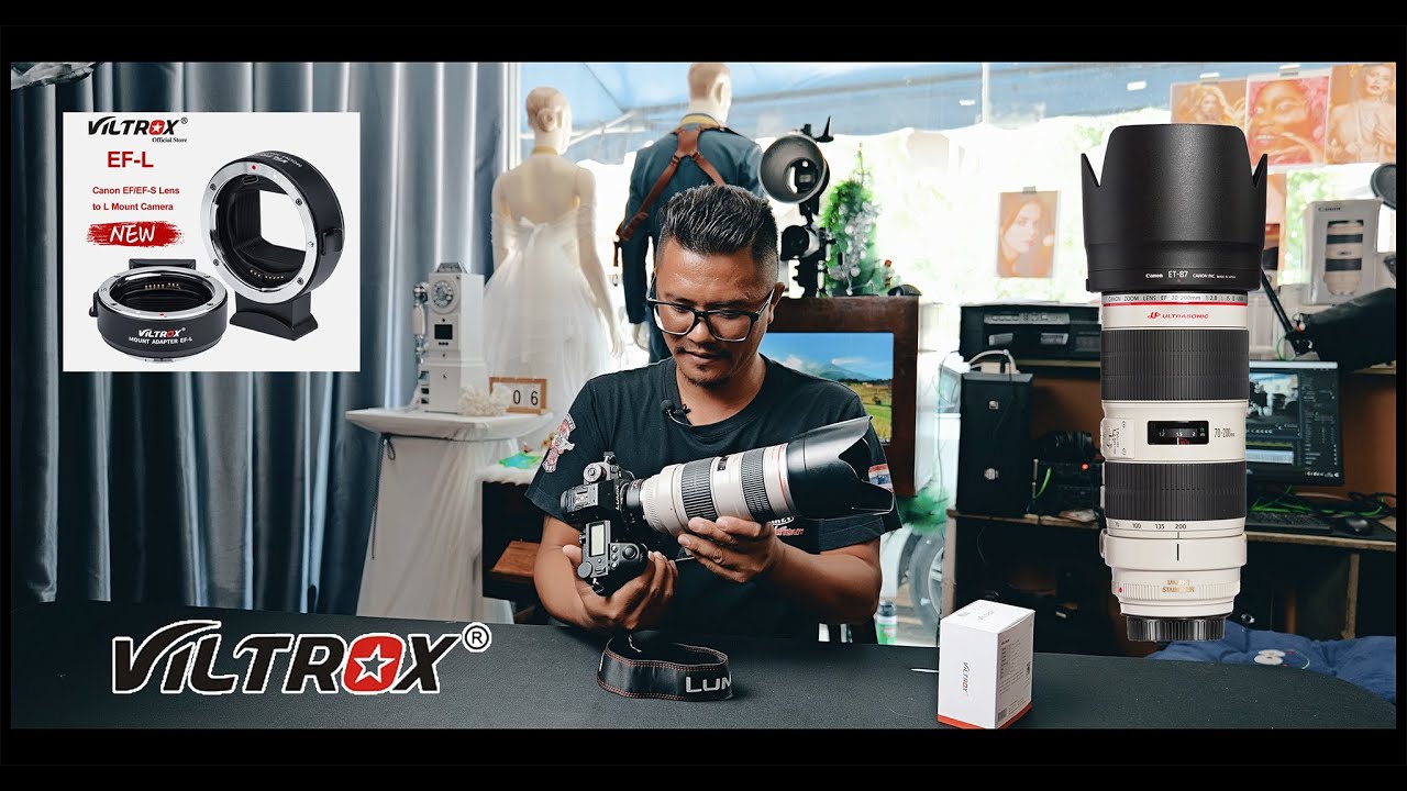 Viltrox l mount / Panasonic lumix S5ii width lens Canon 70-200 F2.8 L