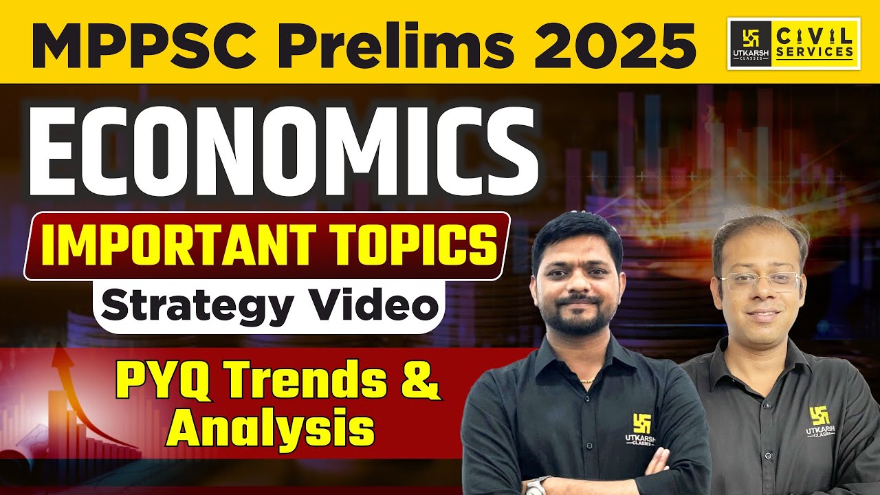 MPPSC Prelims 2025 | Economics Important Topics | Strategy Video | PYQ Trends & Analysis | MPPSC